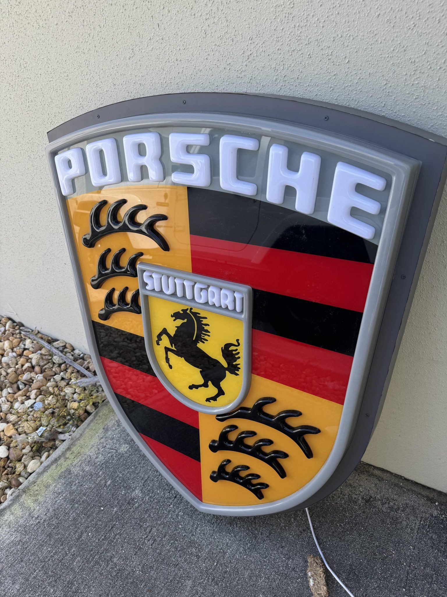 Porsche Neon Logo Sign