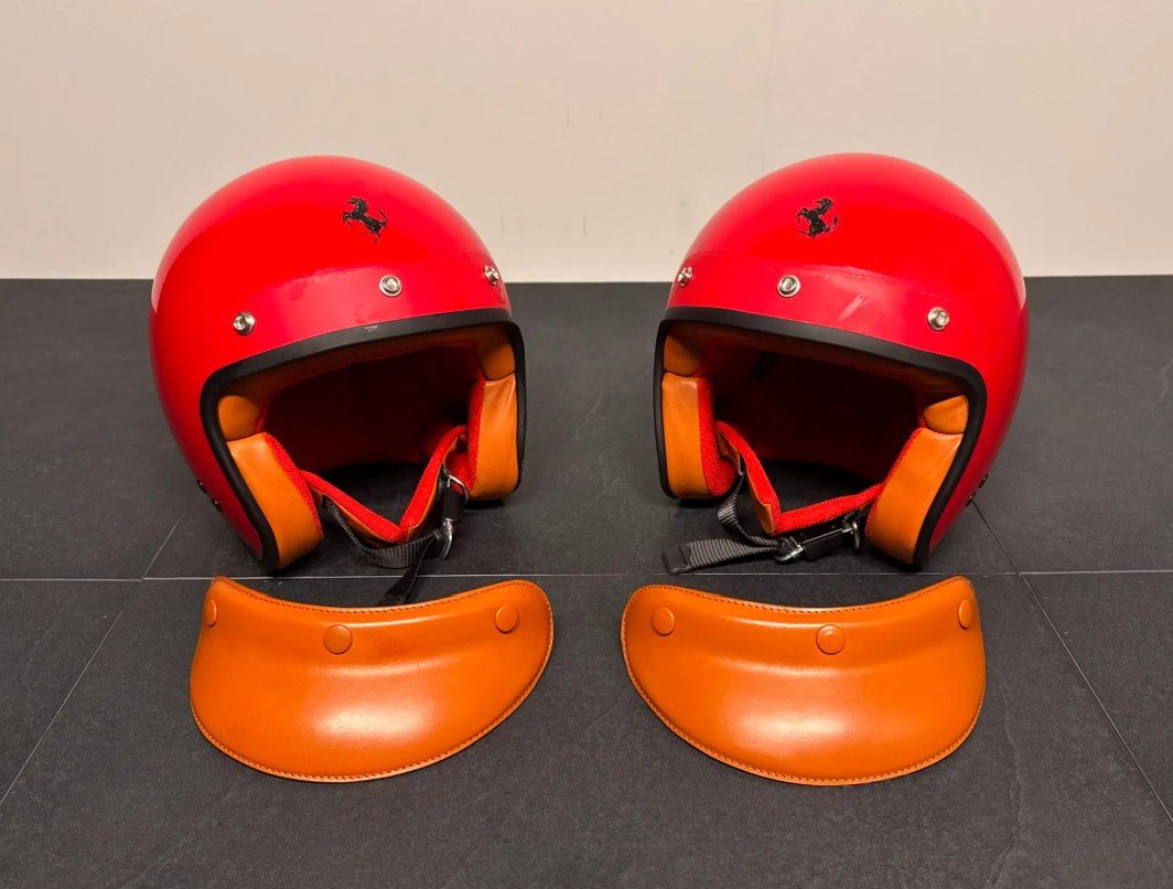 Ferrari open-face helmets